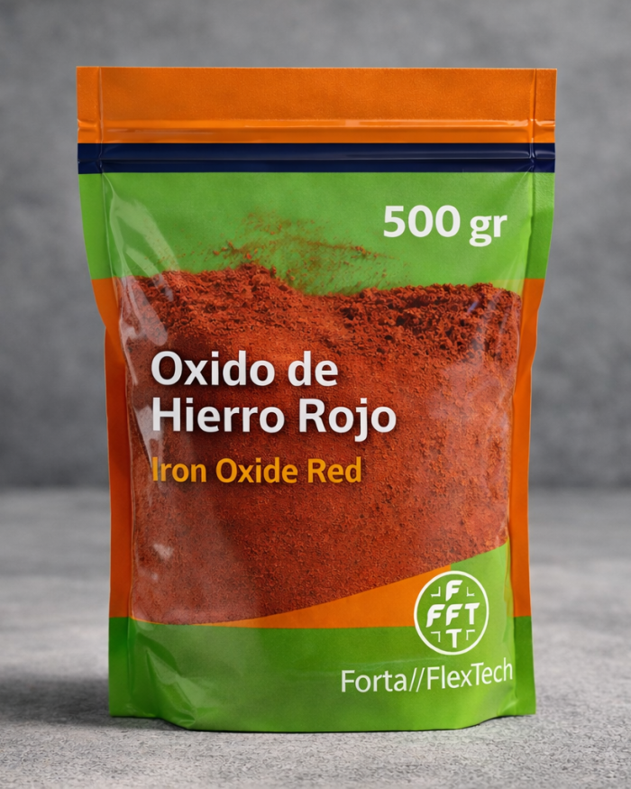 Pigmento de Óxido de Hierro Rojo 8070M – Tierra Roja para Hormigón, Cemento y Mortero | Colorante y Tinte | 500g, 1kg, 25kg