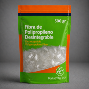 Fibra de polipropileno 12 mm Desintegrable 500gr para mortero y hormigón