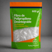 Fibra de polipropileno 12 mm Desintegrable 600gr para mortero y hormigón