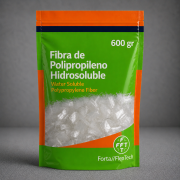 Fibra de polipropileno 12 mm hidrosoluble 600gr para mortero y hormigón
